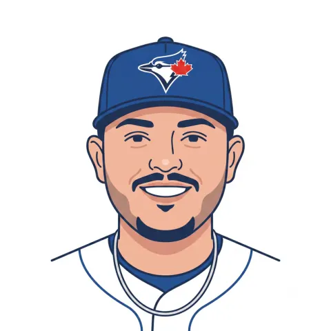 An illustrated portrait of Alejandro Kirk.