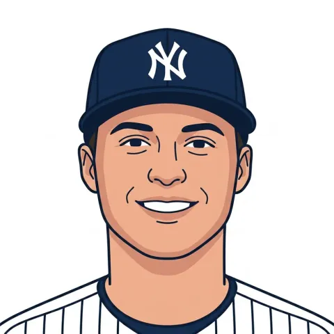 An illustrated portrait of Anthony Volpe.