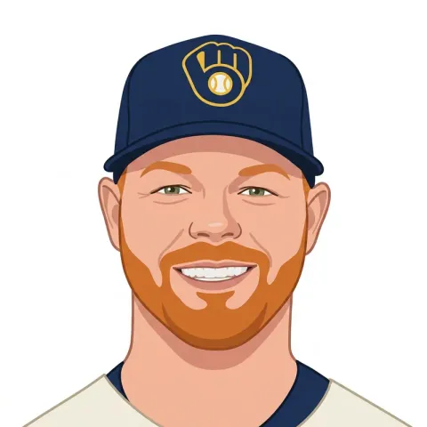 An illustrated portrait of Brandon Woodruff.