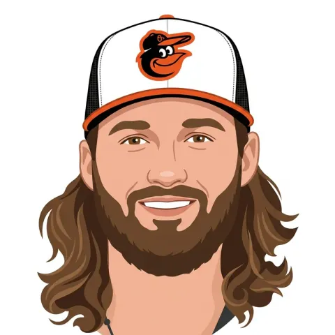 An illustrated portrait of Brandon Young.