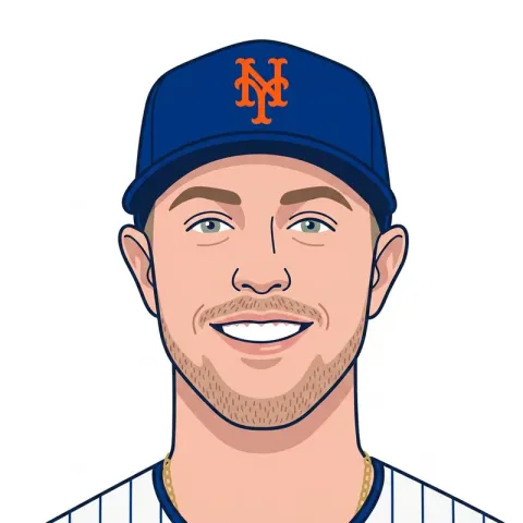 An illustrated portrait of Brett Baty.
