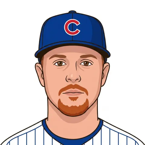 An illustrated portrait of Cade Horton.
