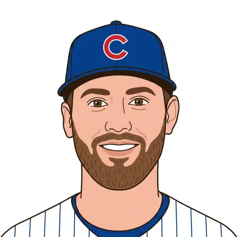 An illustrated portrait of Carson Kelly.