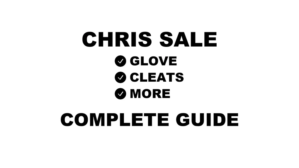 Chris Sale's baseball gear guide