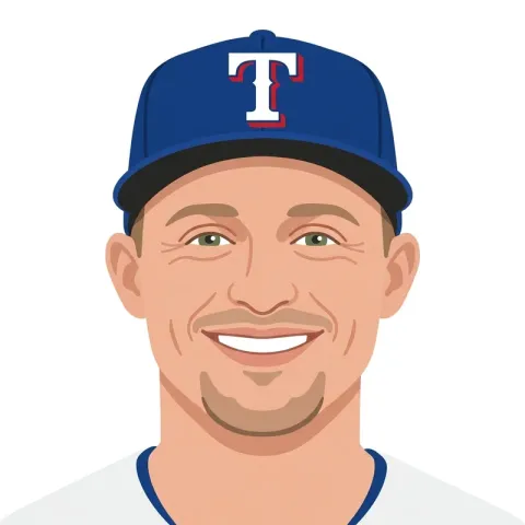 An illustrated portrait of Corey Seager.