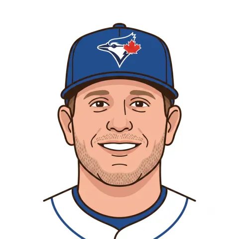 An illustrated portrait of Daulton Varsho.