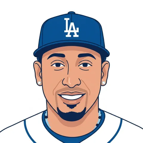 An illustrated portrait of Edwin Diaz.
