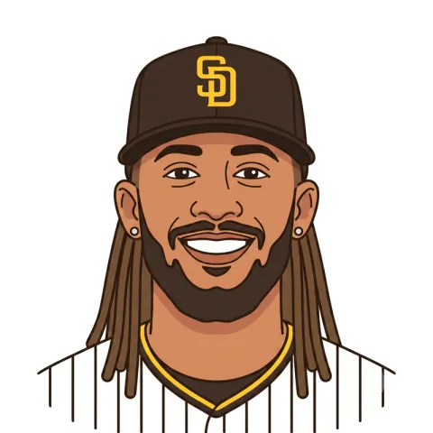 An illustrated portrait of Fernando Tatis Jr..