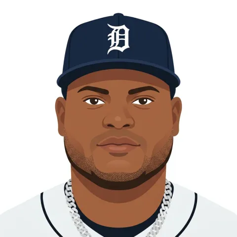 An illustrated portrait of Framber Valdez.