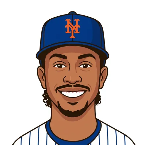 An illustrated portrait of Francisco Lindor.