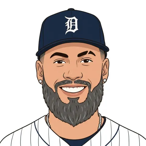 An illustrated portrait of Gleyber Torres.