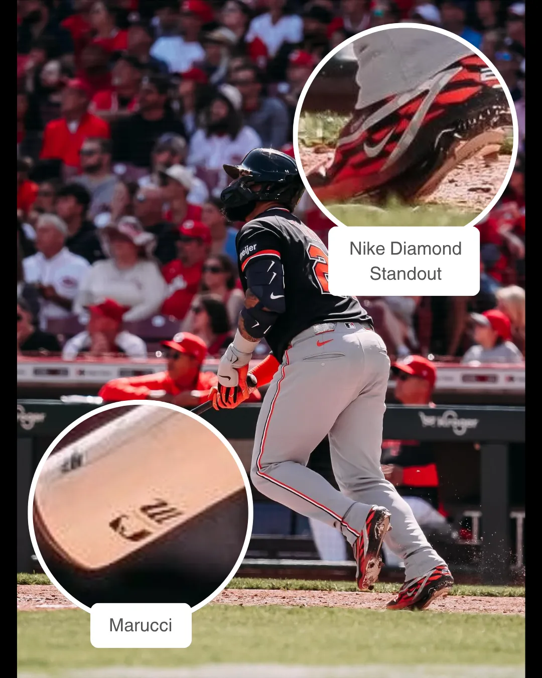 Gleyber Torres showcasing his Bat and Cleats