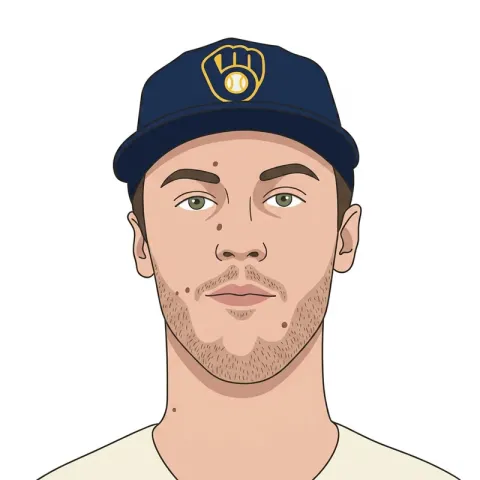 An illustrated portrait of Jacob Misiorowski.