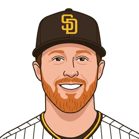An illustrated portrait of Jake Cronenworth.