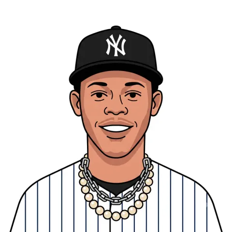 An illustrated portrait of Jazz Chisholm Jr..