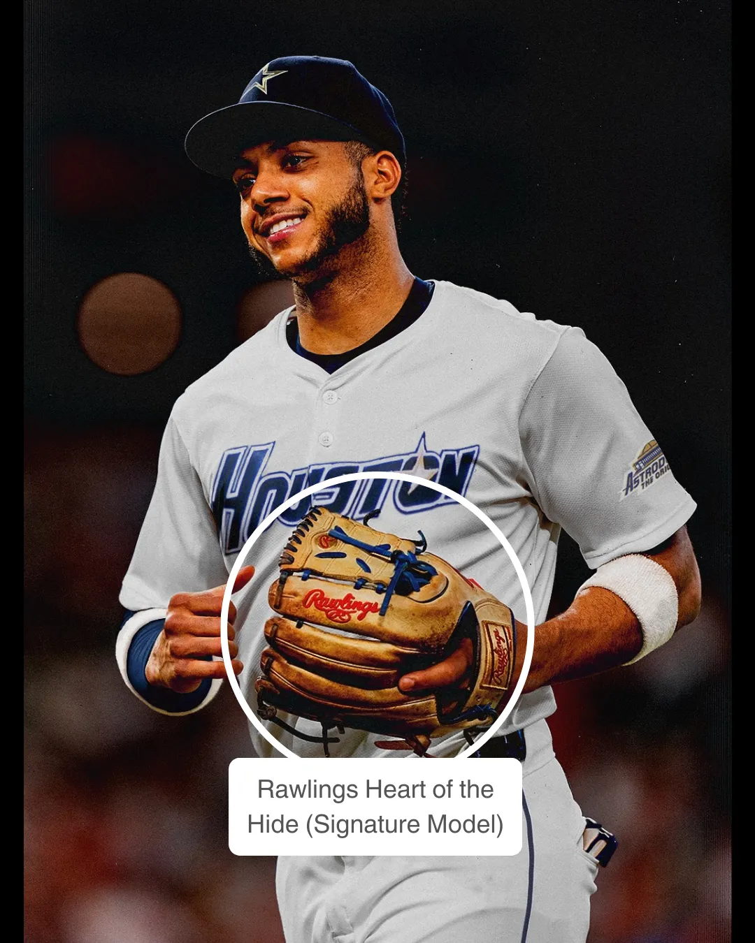 Jeremy Peña's Rawlings glove