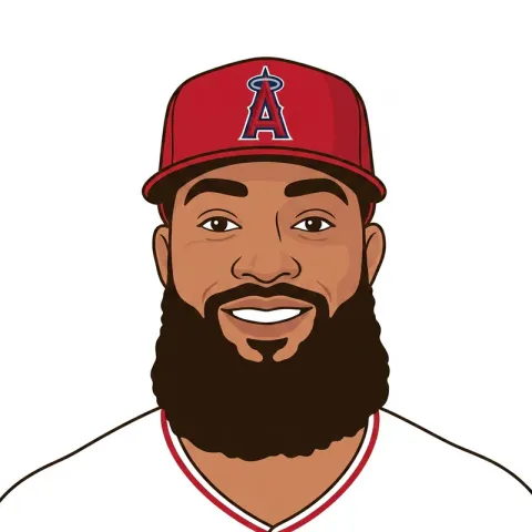An illustrated portrait of Jo Adell.