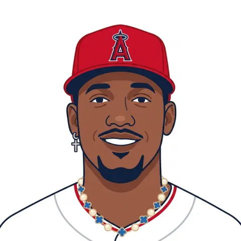An illustrated portrait of Jorge Soler.