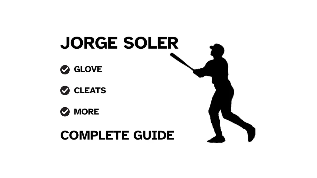 Jorge Soler gear guide, featuring his Wilson glove, custom Jordan cleats, and Marucci bat.