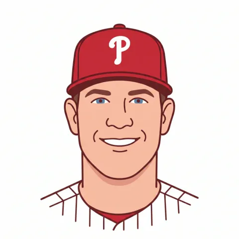 An illustrated portrait of J.T. Realmuto.