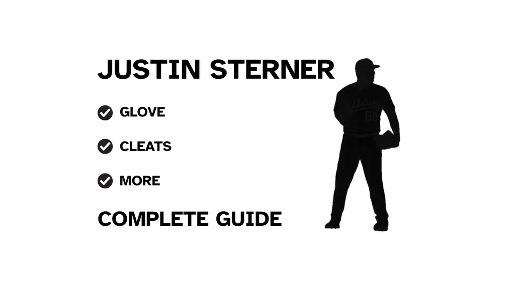 A guide to Justin Sterner's baseball gear, featuring his pitching and a showcase of his equipment.