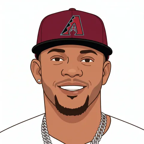 An illustrated portrait of Ketel Marte.