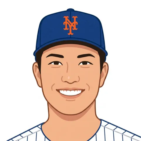 An illustrated portrait of Kodai Senga.