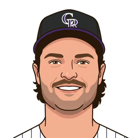 An illustrated portrait of Kyle Karros.
