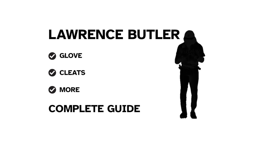A guide to Lawrence Butler's baseball gear, featuring his batting and a showcase of his equipment.