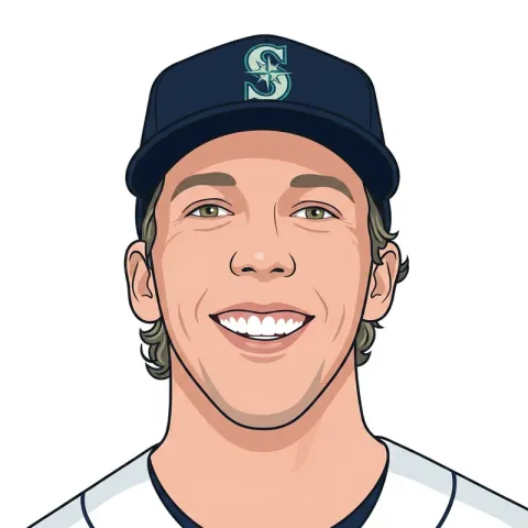 An illustrated portrait of Logan Gilbert.
