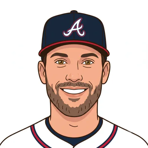 An illustrated portrait of Matt Olson.