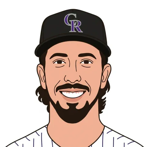 An illustrated portrait of Michael Lorenzen.