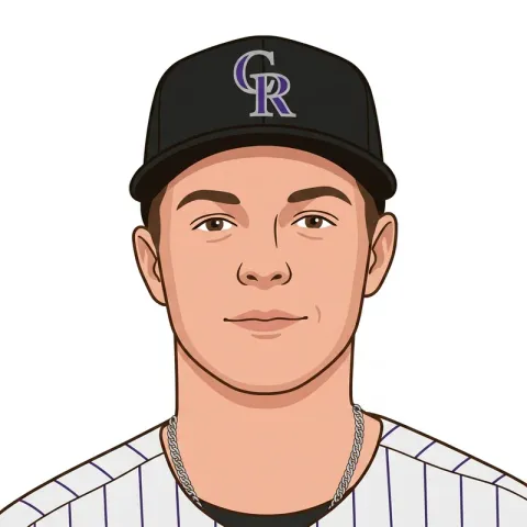 An illustrated portrait of Mickey Moniak.