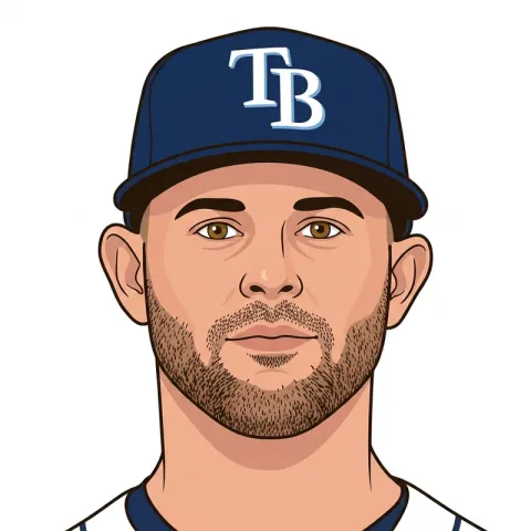 An illustrated portrait of Nick Martinez.