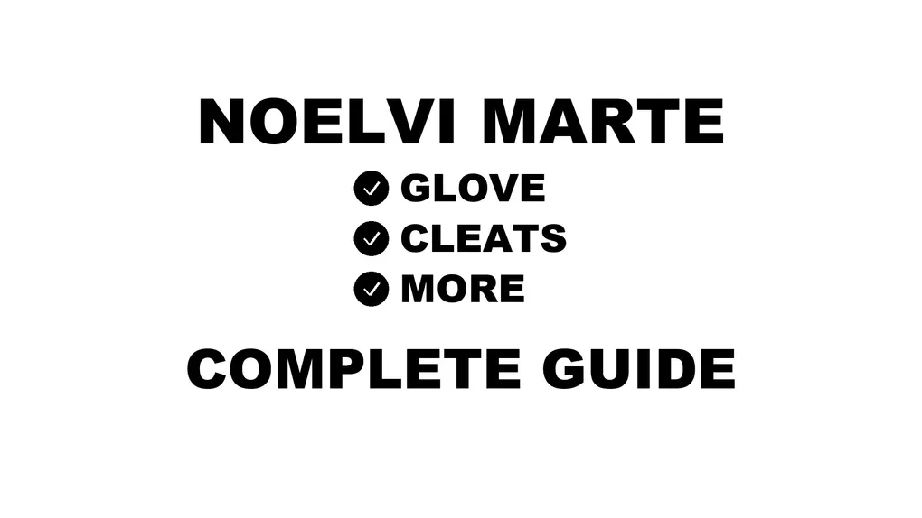Noelvi Marte's baseball gear guide