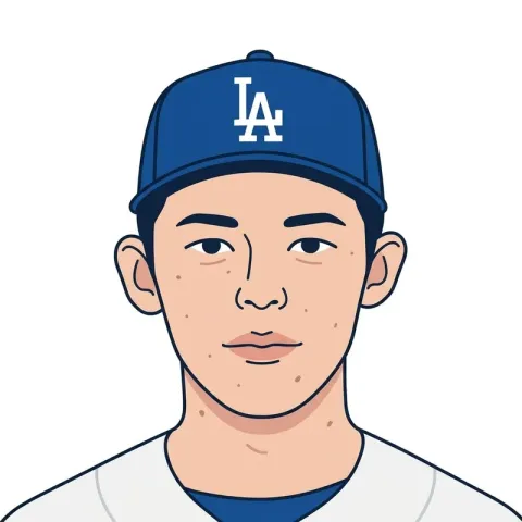 An illustrated portrait of Roki Sasaki.