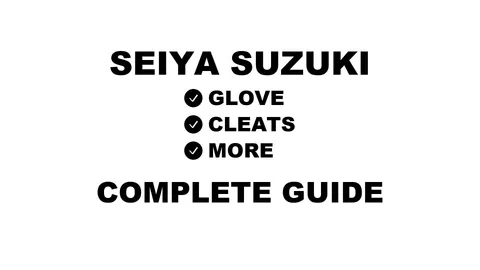 Seiya Suzuki's baseball gear guide