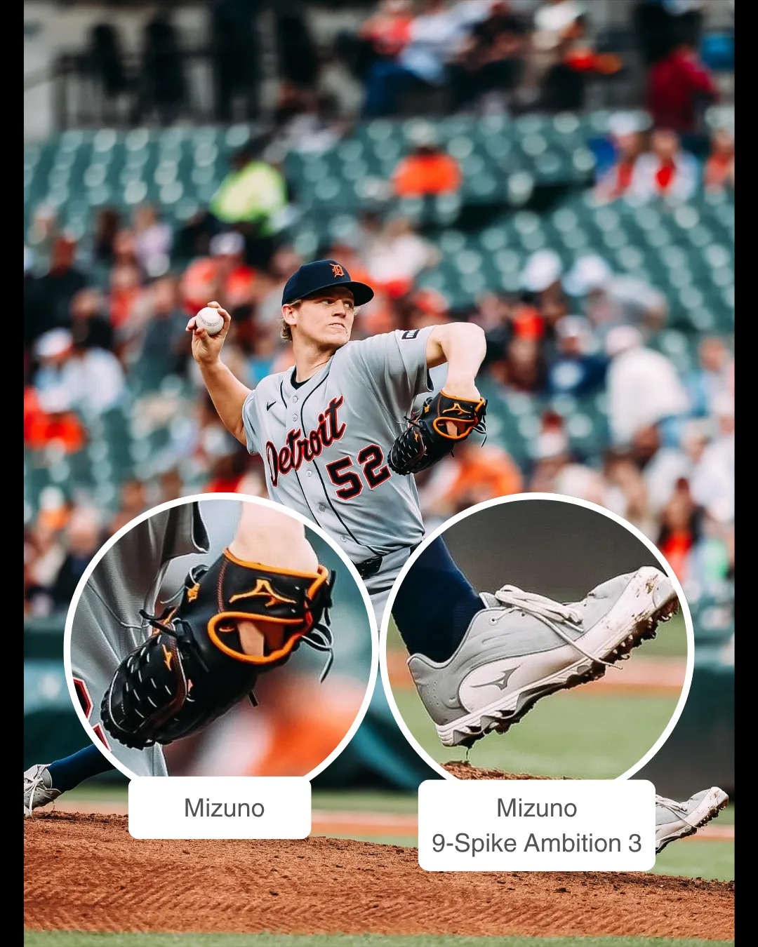 Troy Melton showcasing his Glove and Cleats