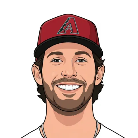 An illustrated portrait of Zac Gallen.