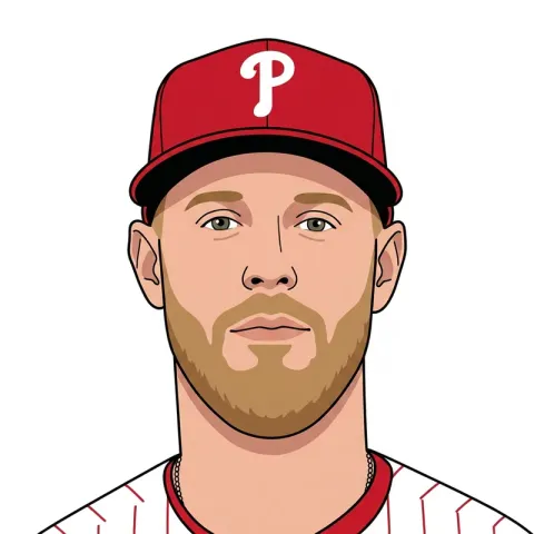 An illustrated portrait of Zack Wheeler.